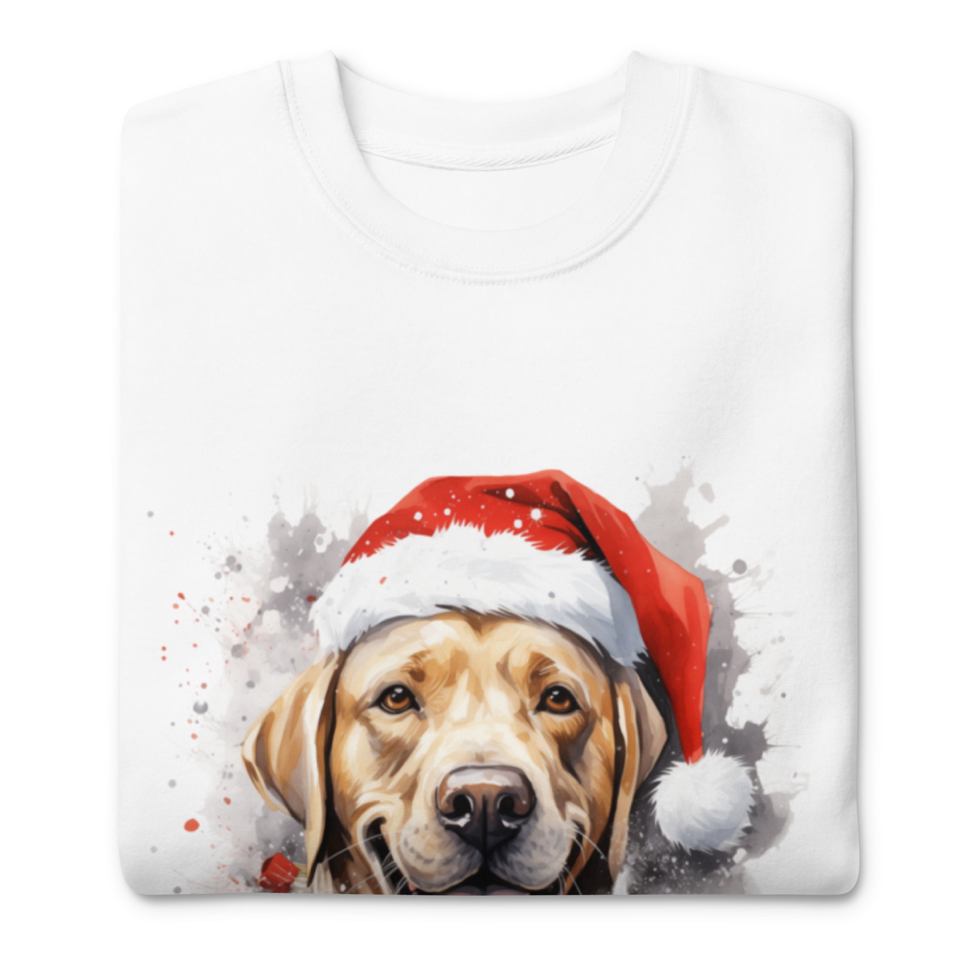 Unisex Premium Sweatshirt Labrador - Merry Woofmas