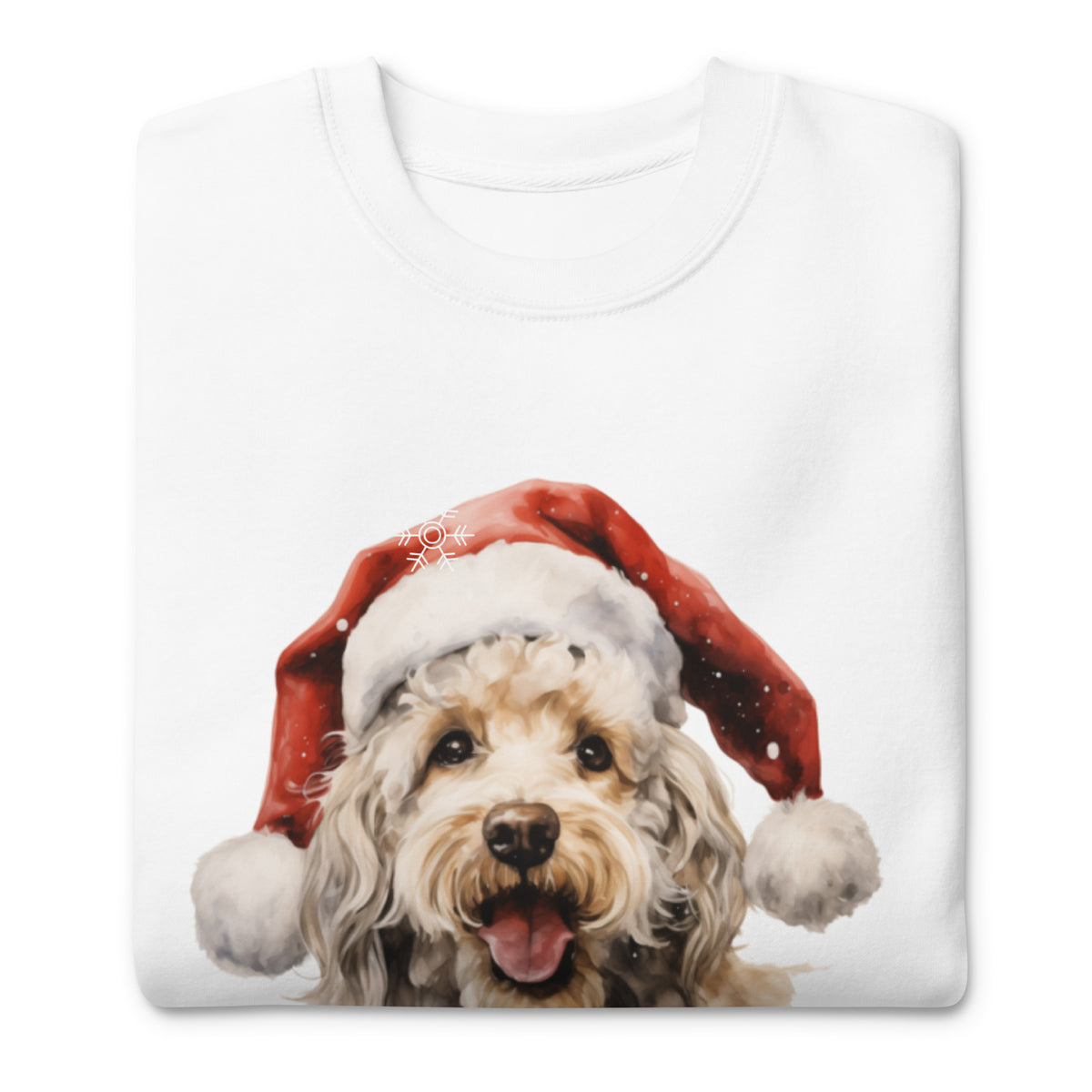 Unisex Premium Sweatshirt Poodle - Merry Woofmas