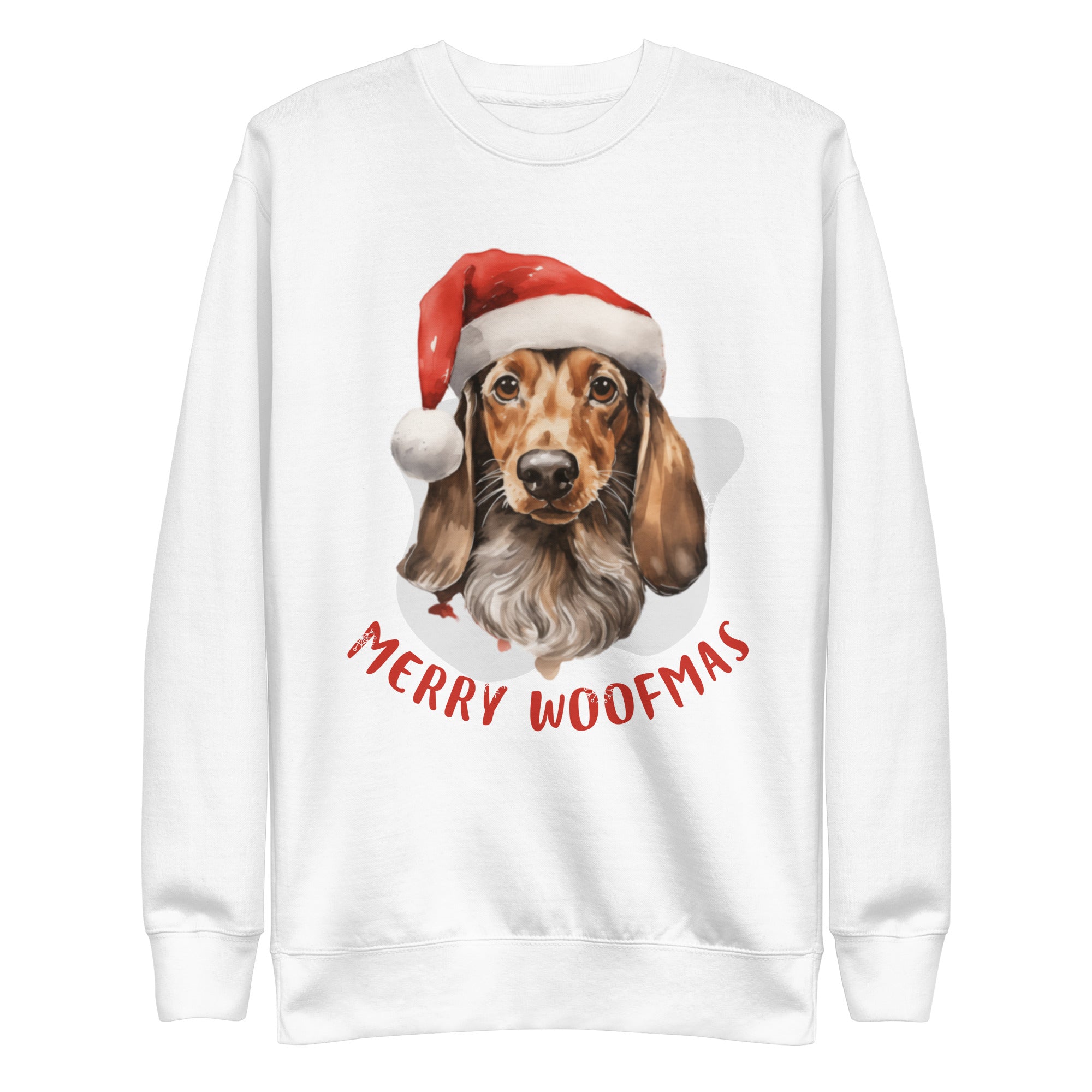 Unisex Premium Sweatshirt Danchshund - Merry Woofmas