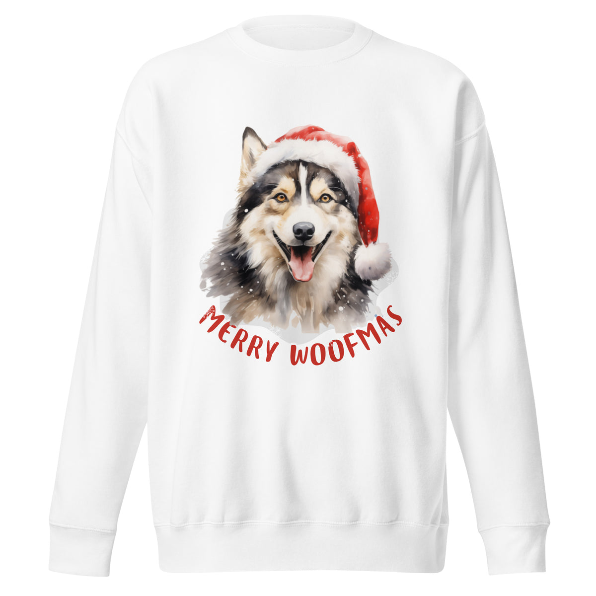 Unisex Premium Sweatshirt Siberian Husky - Merry Woofmas