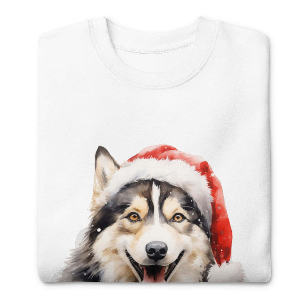 Unisex Premium Sweatshirt Siberian Husky - Merry Woofmas