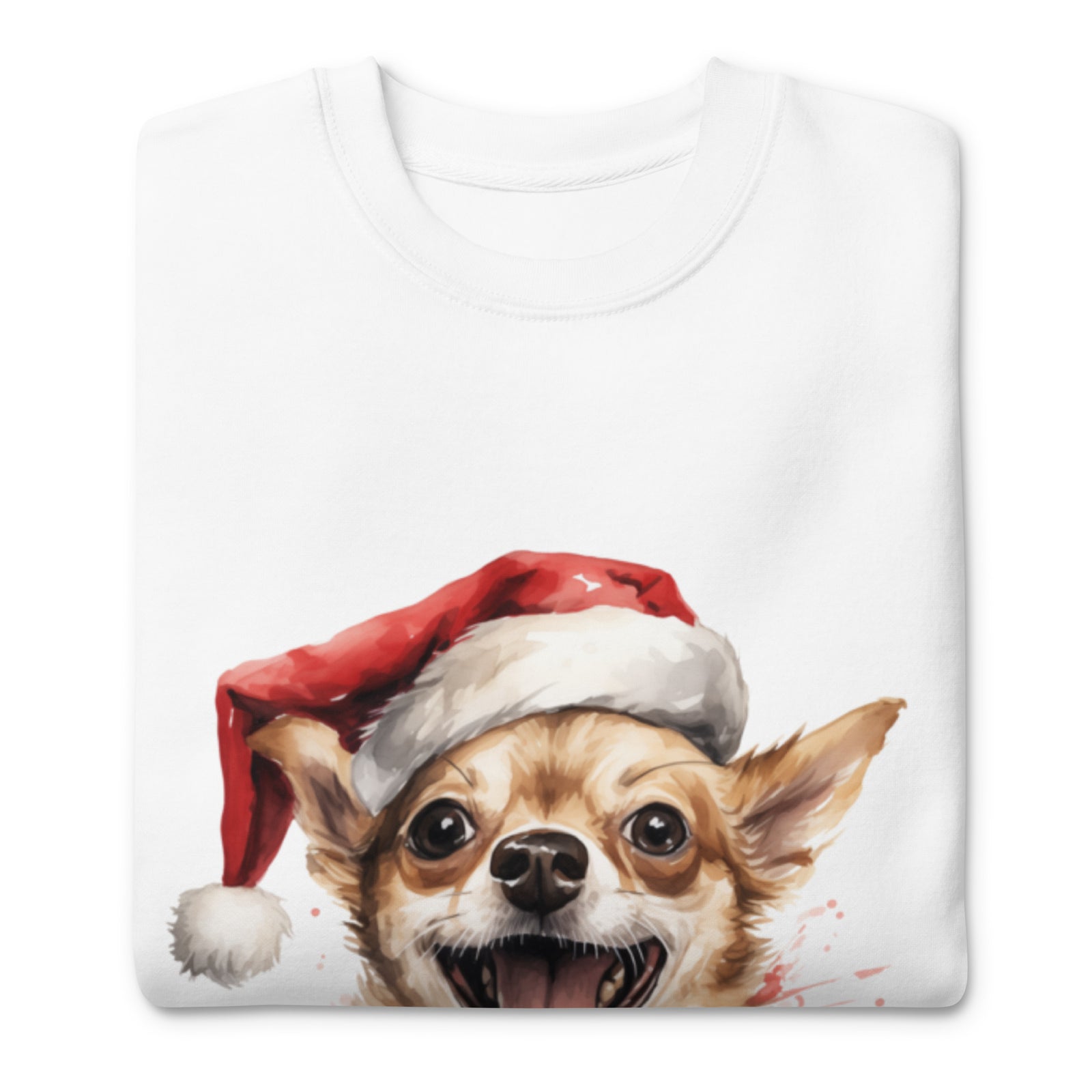 Unisex Premium Sweatshirt Chihuahua - Merry Woofmas