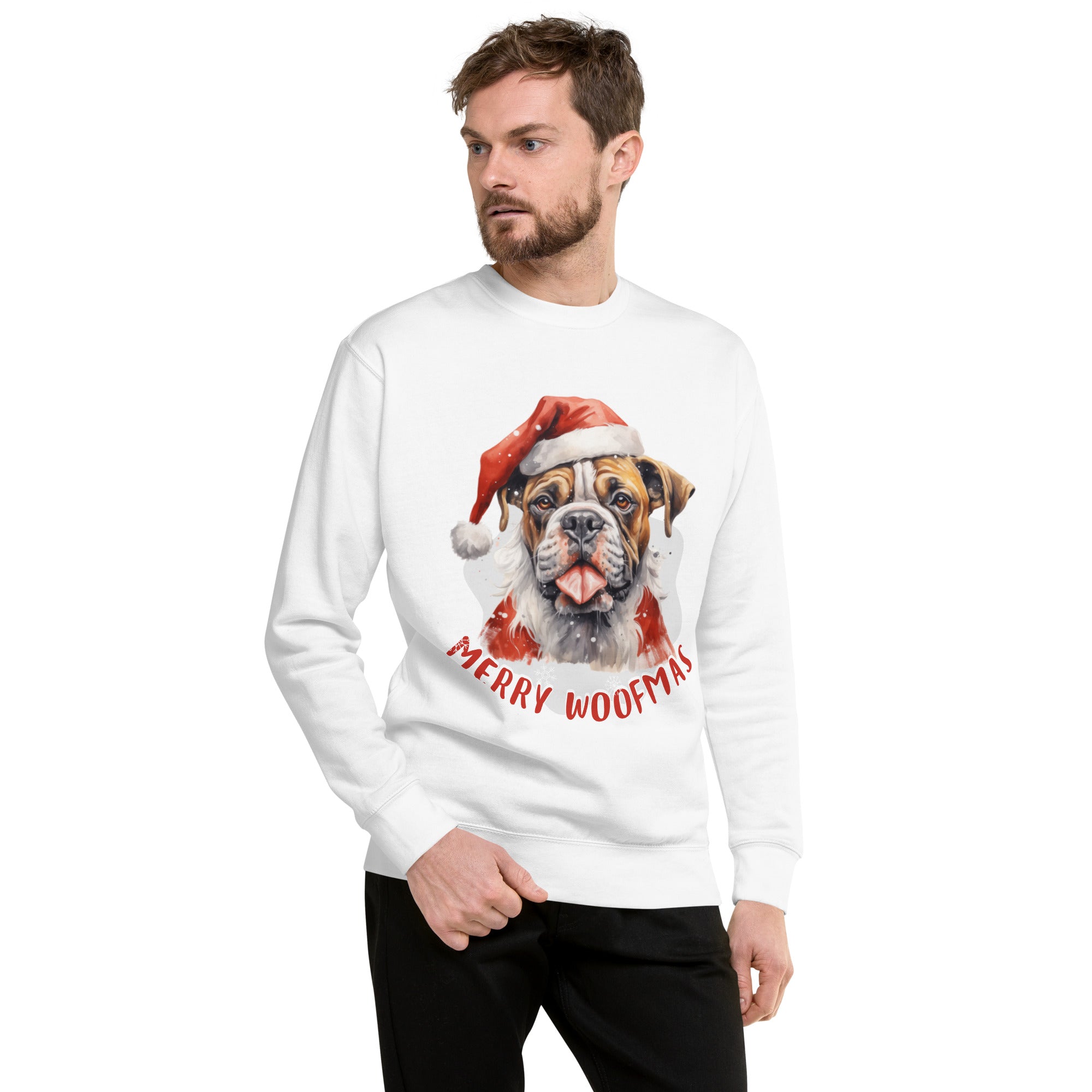 Unisex Premium Sweatshirt Boxer - Merry woofmas