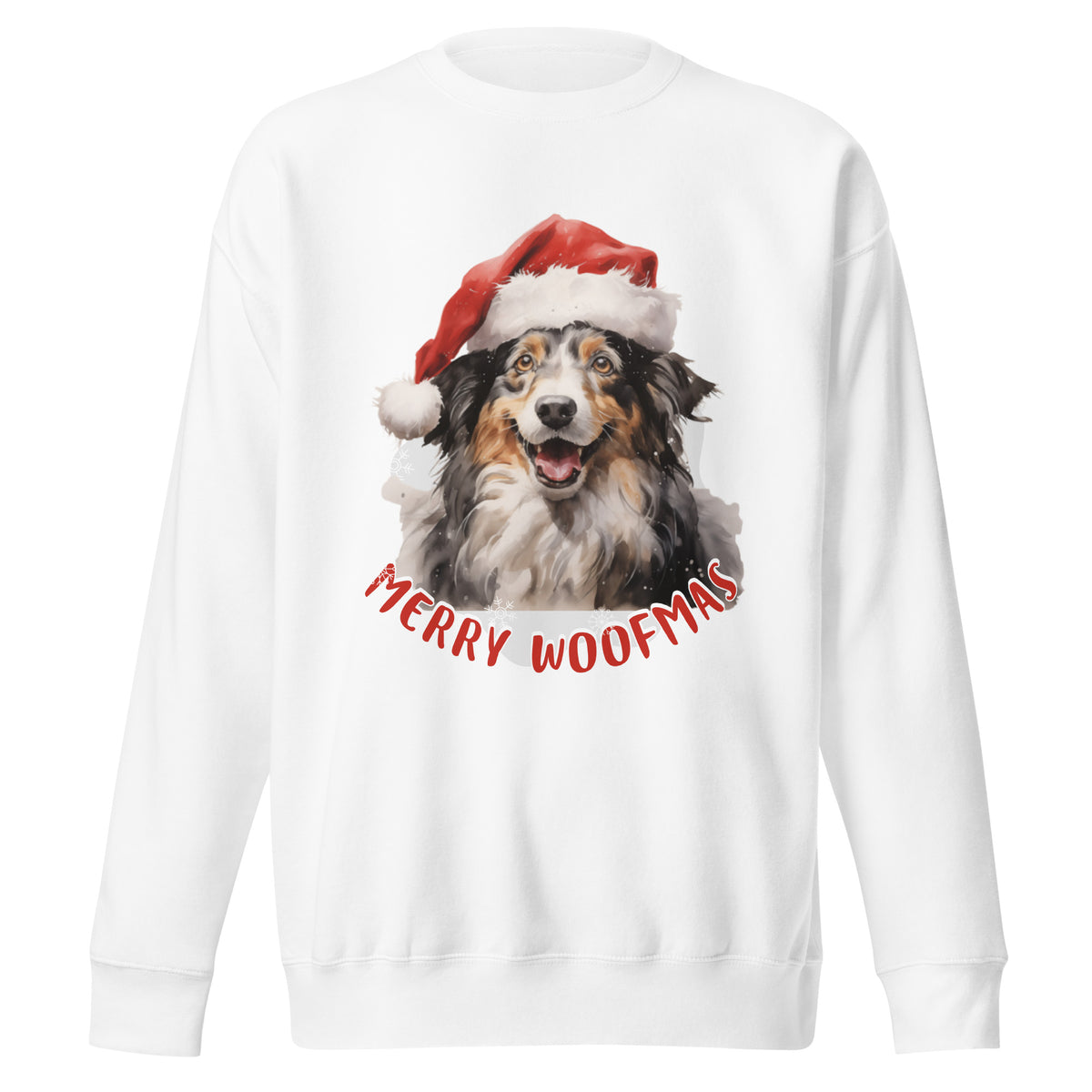 Unisex Premium Sweatshirt Border Collie - Merry Woofmas