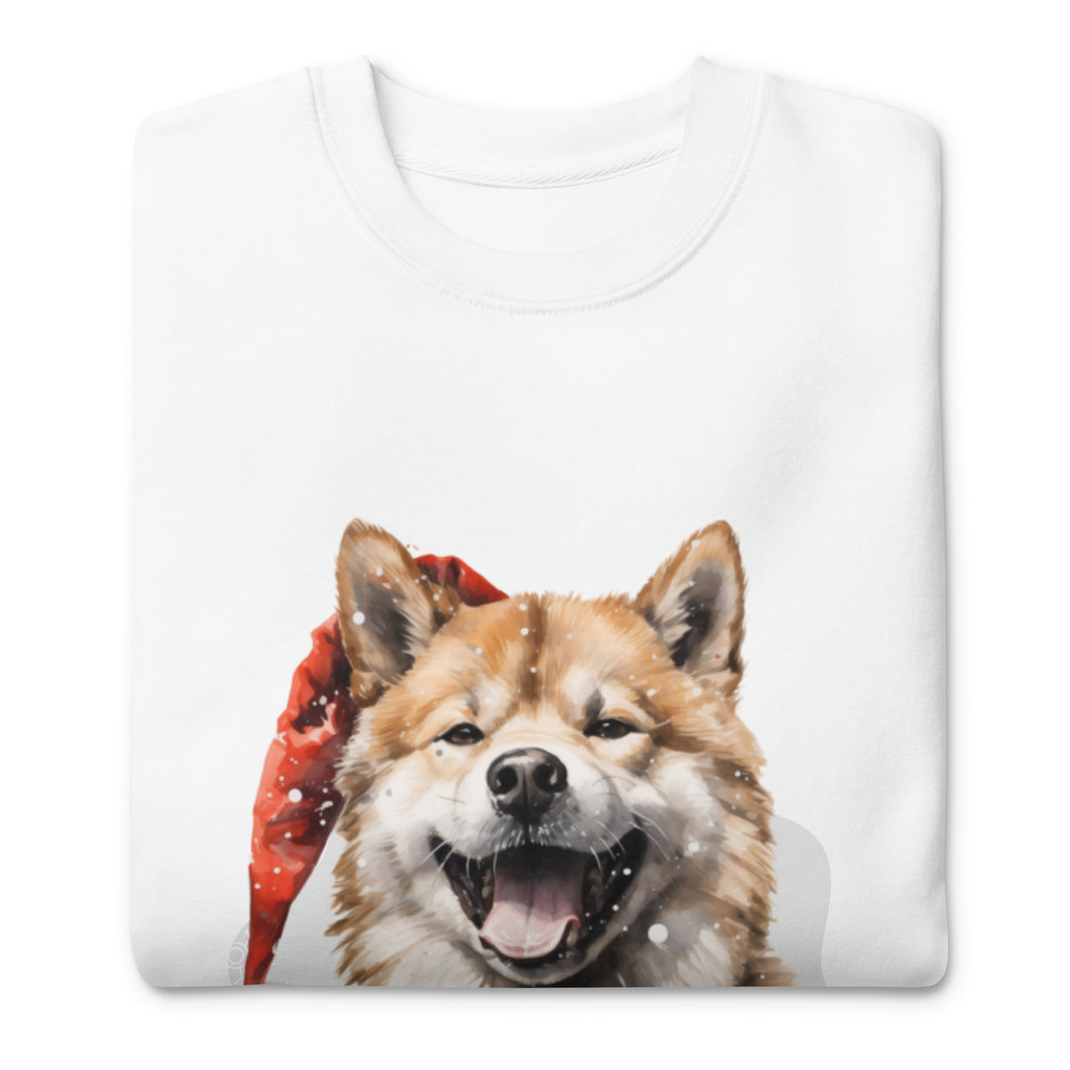 Unisex Premium Sweatshirt Akita - Merry Woofmas