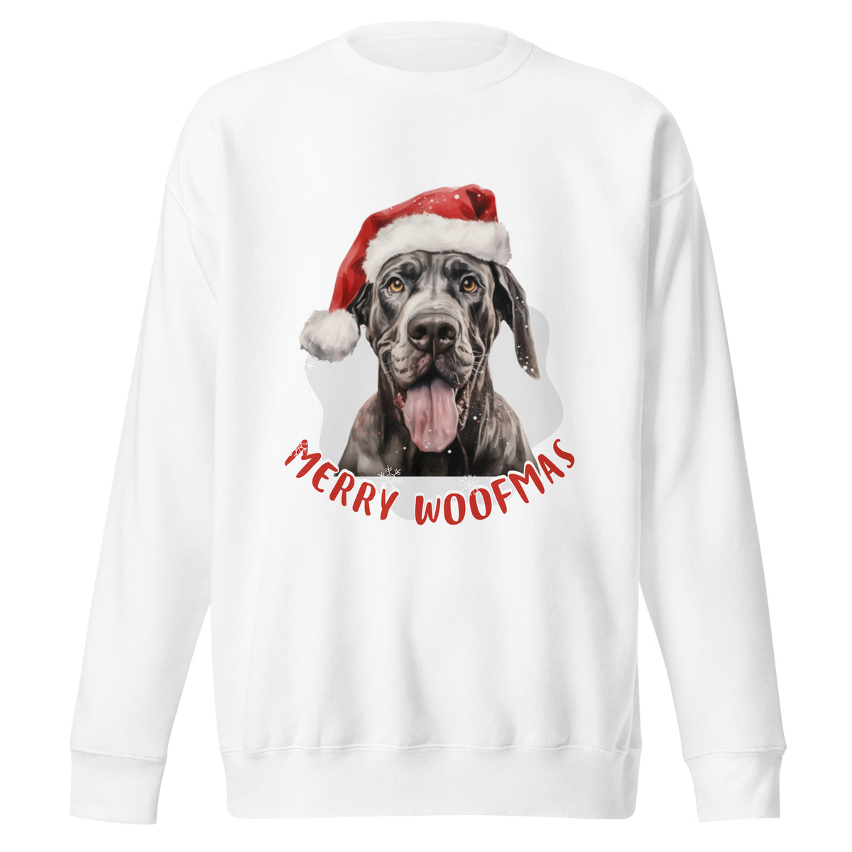 Unisex Premium Sweatshirt Great Dane - Merry Woofmas