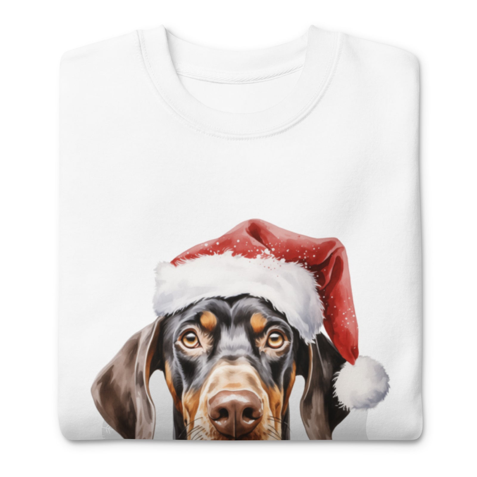 Unisex Premium Sweatshirt Doberman - Merry Woofmas