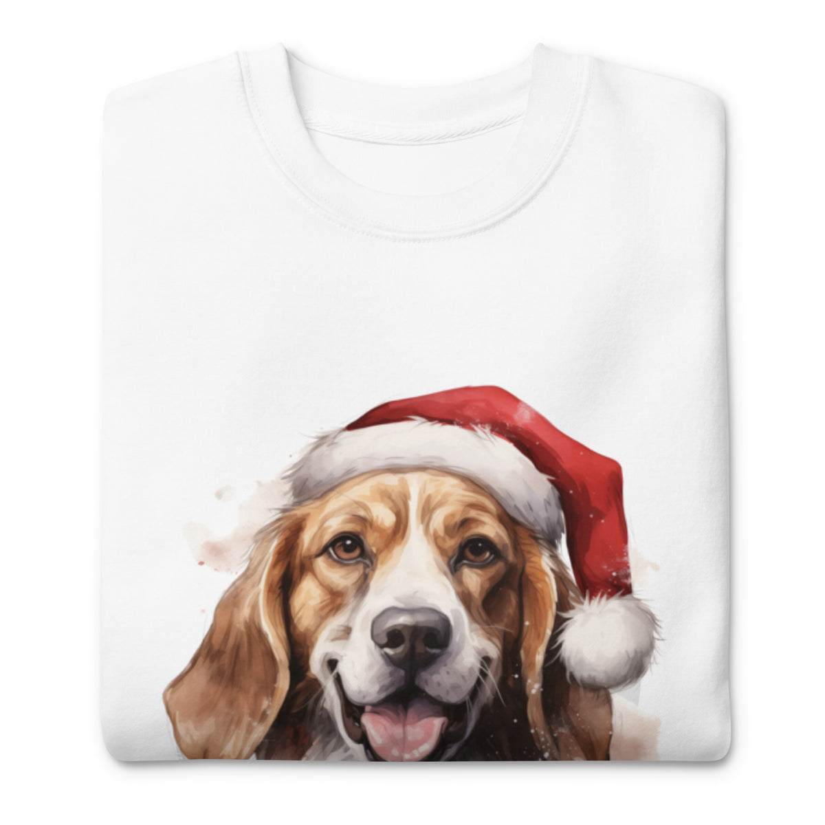 Unisex Premium Sweatshirt Beagle - Merry Woofmas