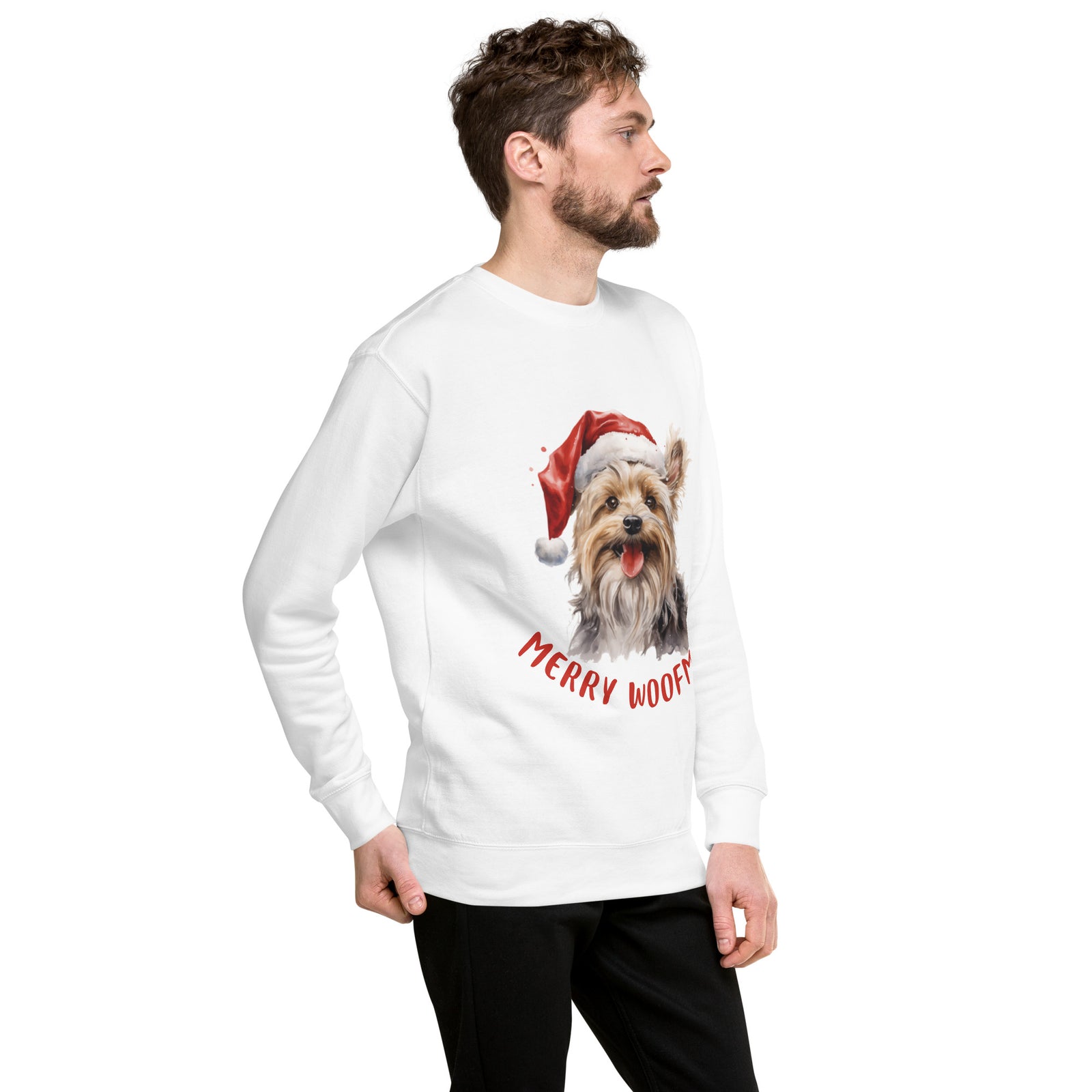Unisex Premium Sweatshirt Yorkshire Terrrier - Marry Woofmas