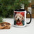 Mug with Color Inside Poodle - Merry Woofmas