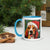 Mug with Color Inside Beagle - Merry Woofmas