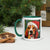 Mug with Color Inside Beagle - Merry Woofmas