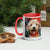 Mug with Color Inside Poodle - Merry Woofmas