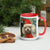 Mug with Color Inside Poodle - Merry Woofmas