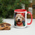 Mug with Color Inside Poodle - Merry Woofmas