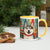 Mug with Color Inside Siberian Husky - Merry Woofmas