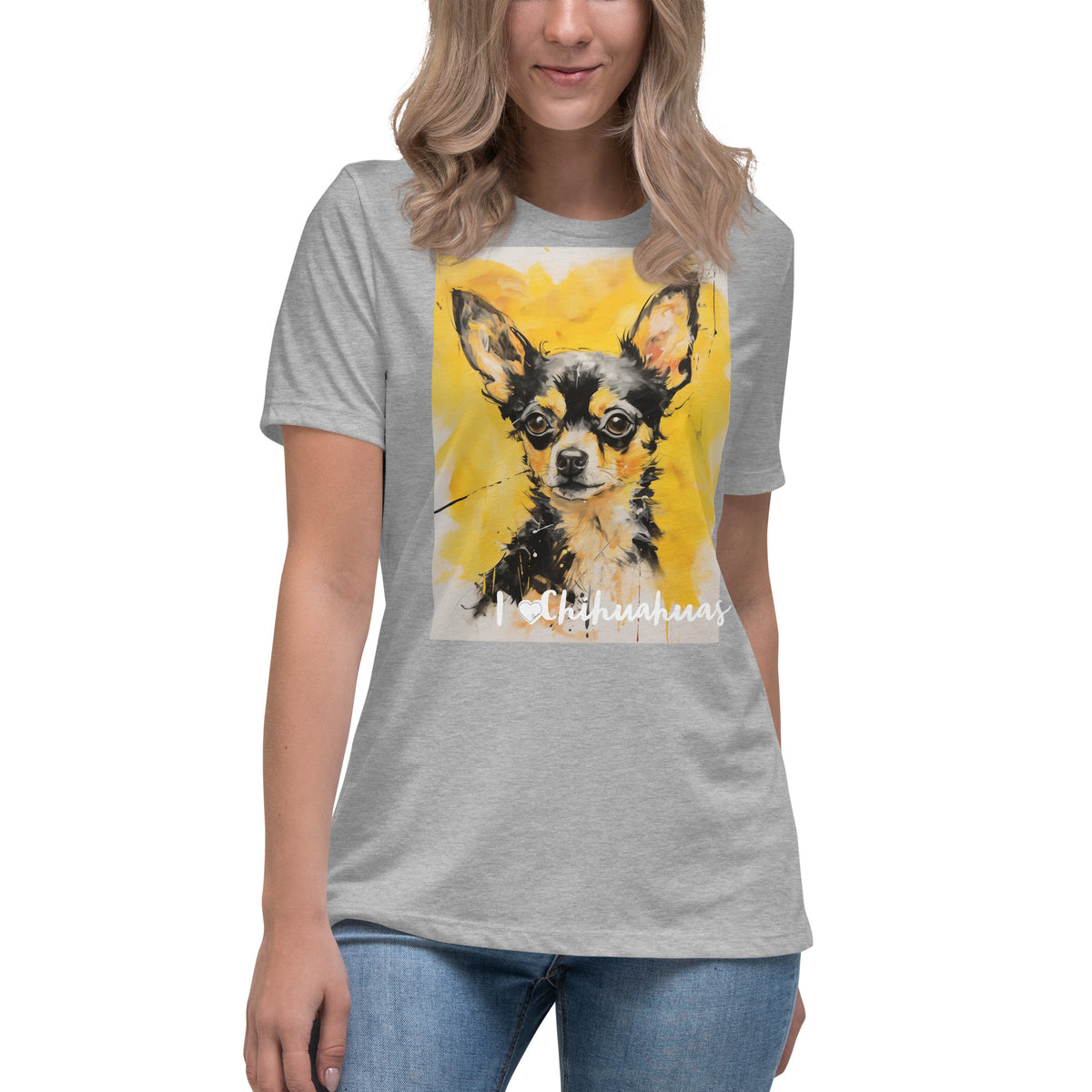 Women's Relaxed T-Shirt - I ❤ Dogs - Chihuahua