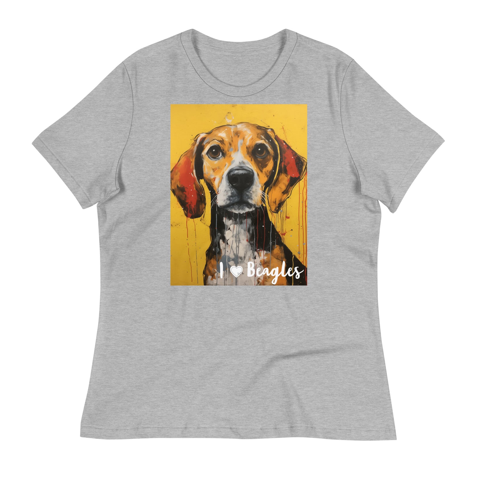 Women's Relaxed T-Shirt - I ❤ Dogs - Beagle