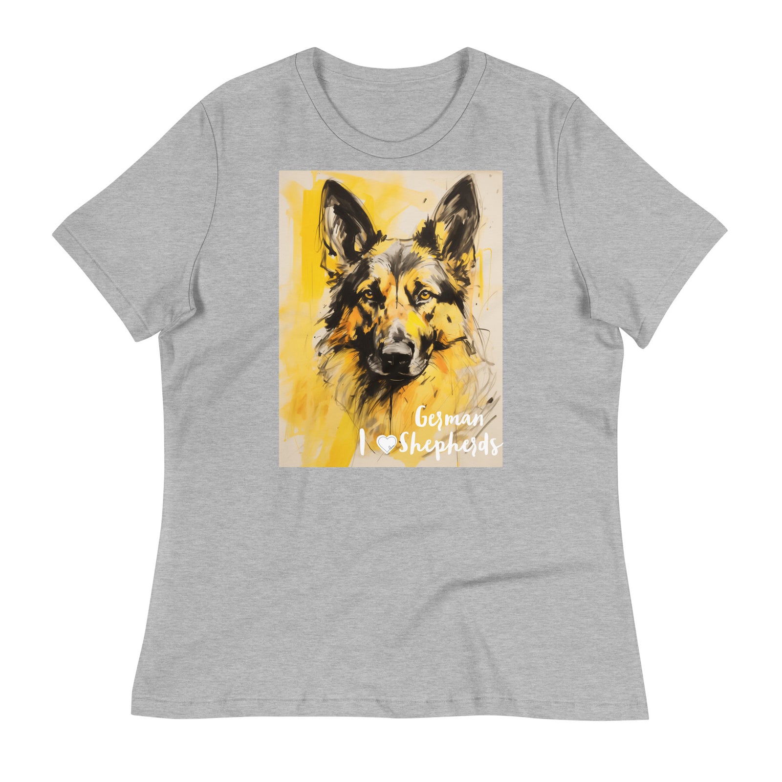 Women's Relaxed T-Shirt - I ❤ Dogs - German Shepherd