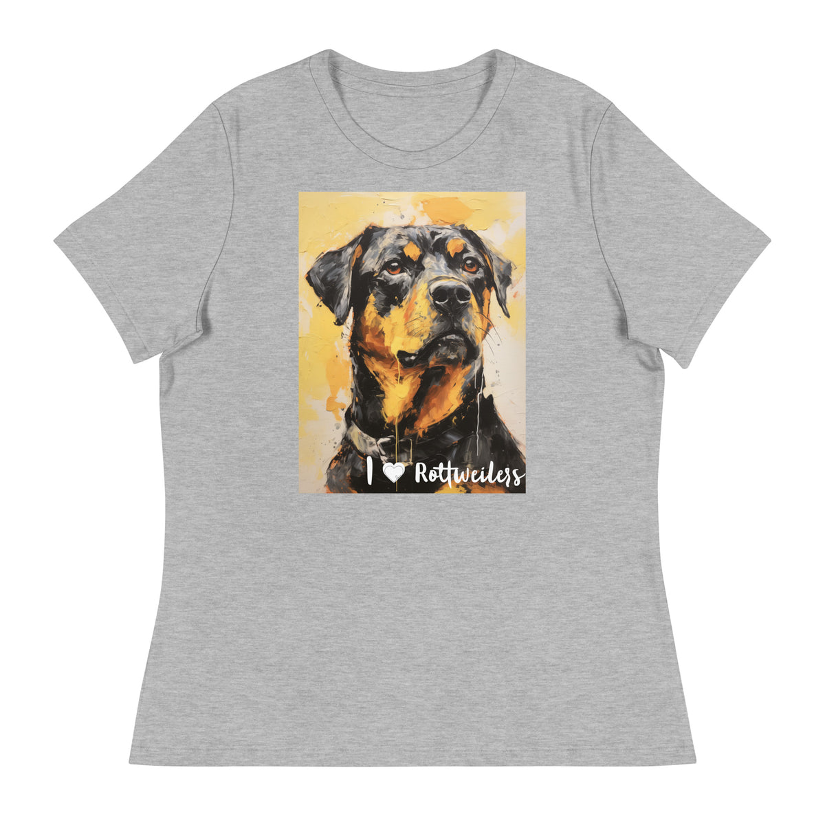 Women's Relaxed T-Shirt - I ❤ Dogs - Rottweiler