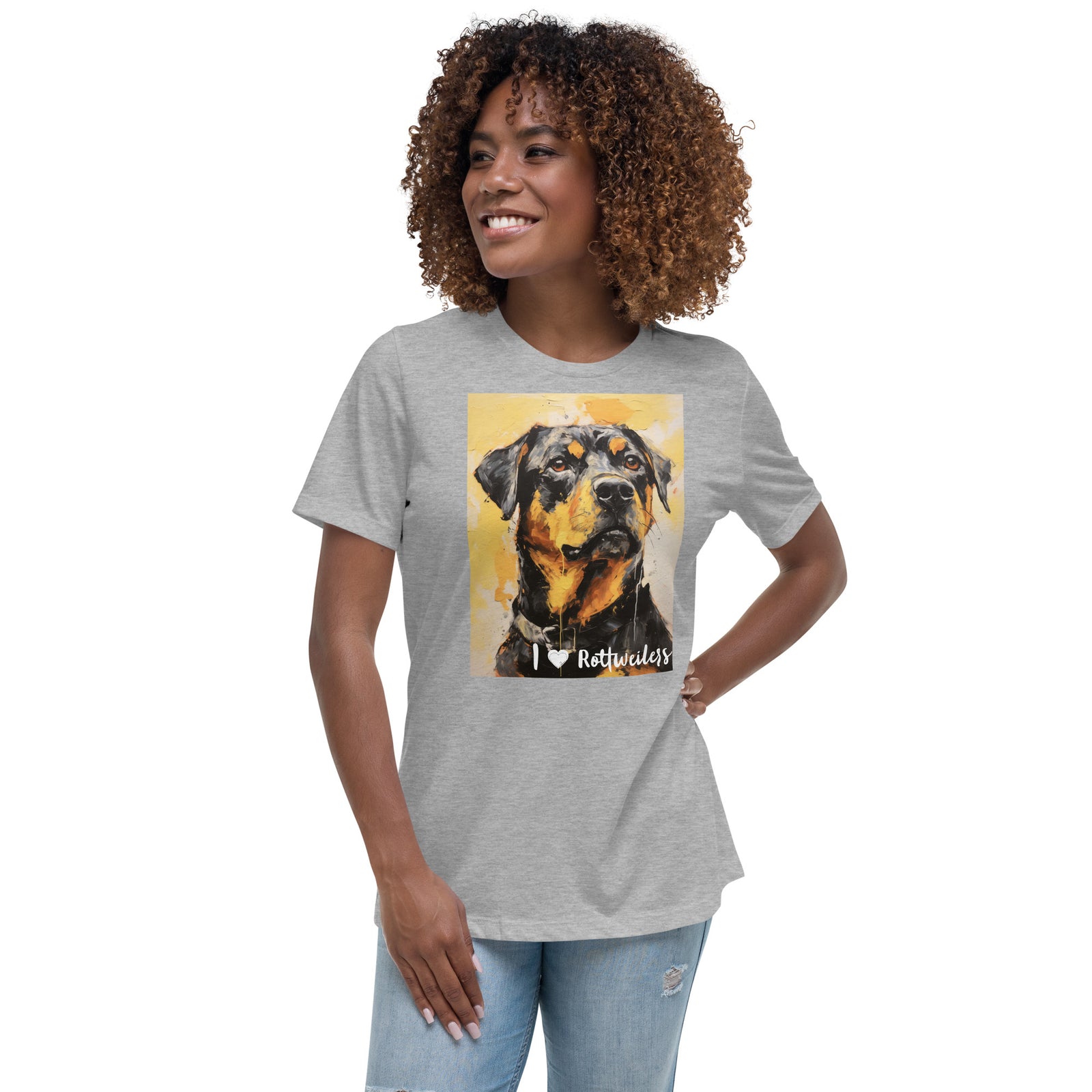 Women's Relaxed T-Shirt - I ❤ Dogs - Rottweiler