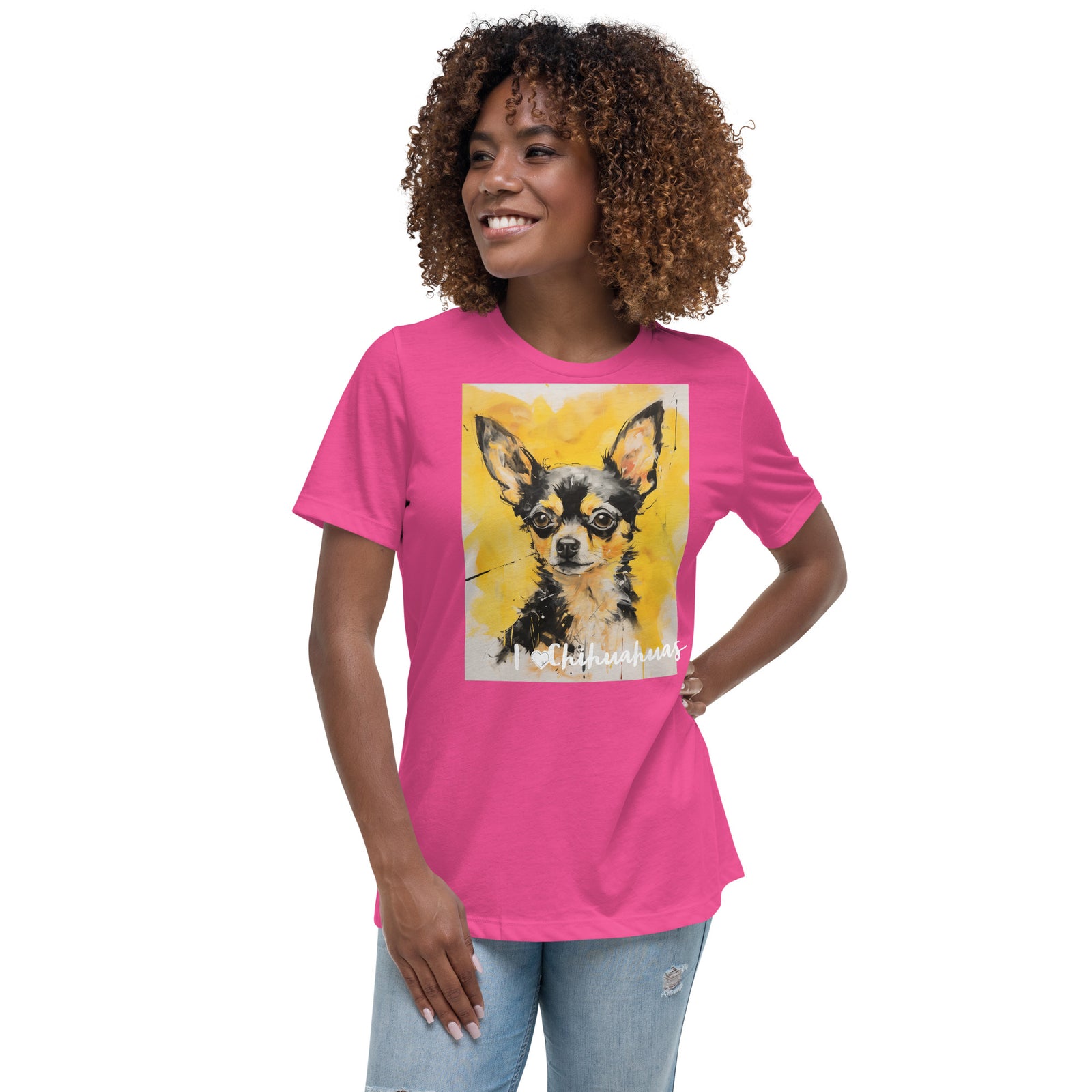 Women's Relaxed T-Shirt - I ❤ Dogs - Chihuahua