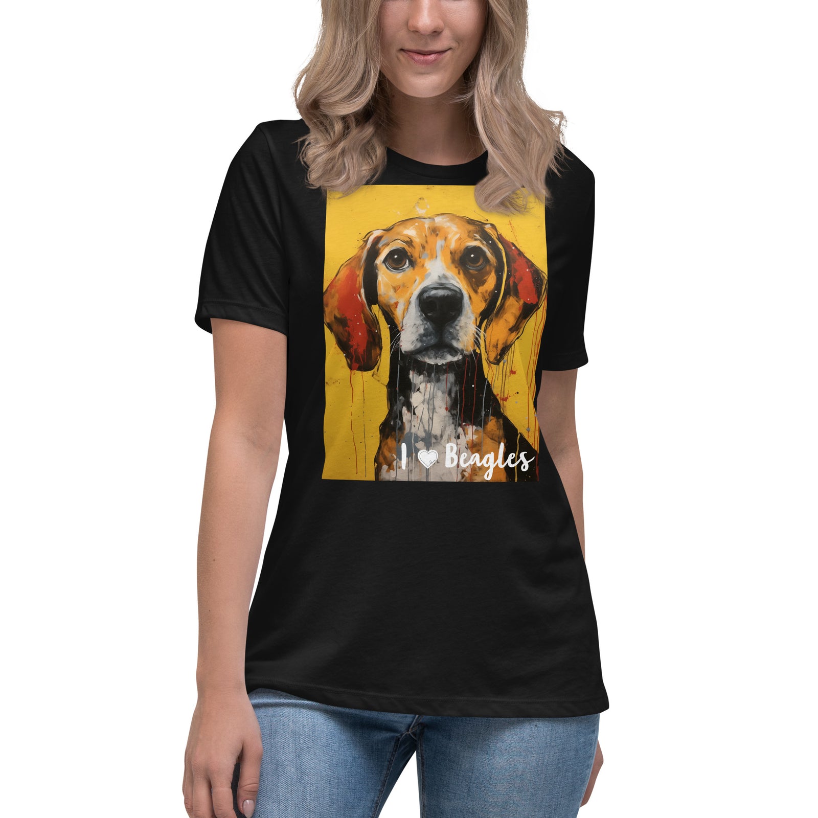 Women's Relaxed T-Shirt - I ❤ Dogs - Beagle