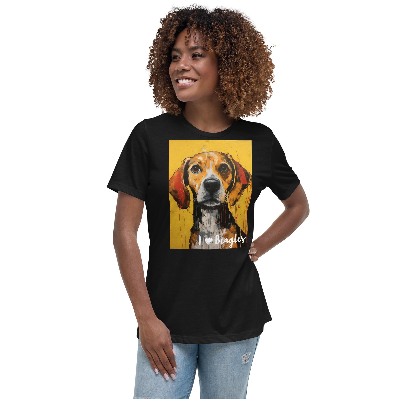 Women's Relaxed T-Shirt - I ❤ Dogs - Beagle