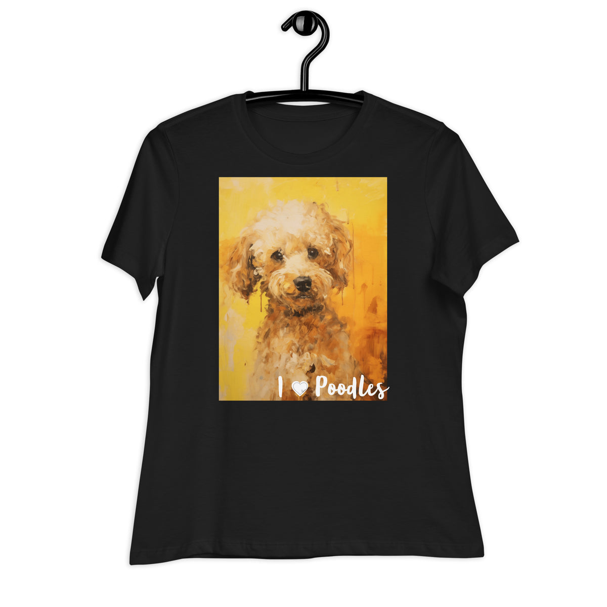 Women's Relaxed T-Shirt - I ❤ Dogs - Poodle