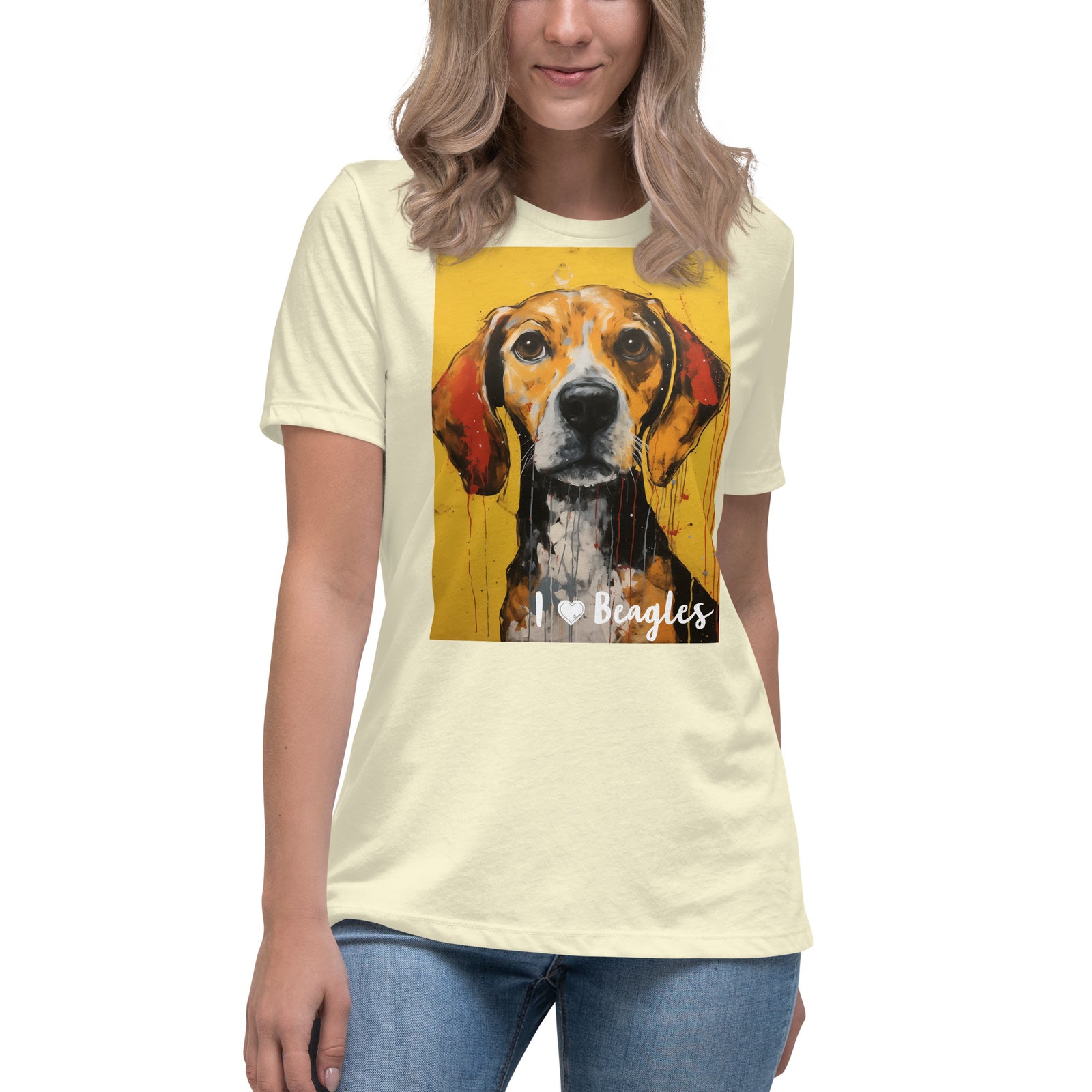 Women's Relaxed T-Shirt - I ❤ Dogs - Beagle