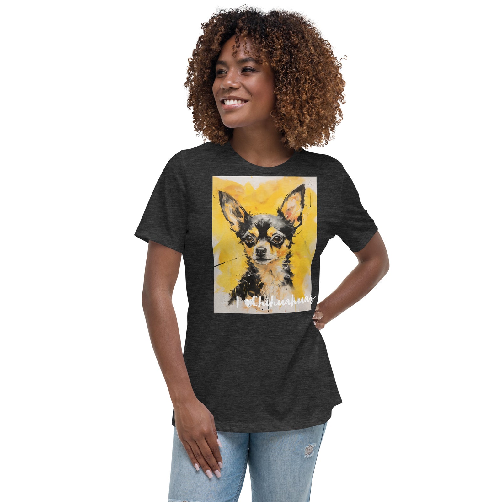 Women's Relaxed T-Shirt - I ❤ Dogs - Chihuahua