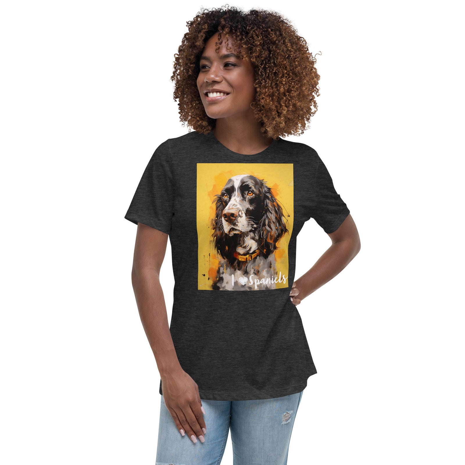 Women's Relaxed T-Shirt - I ❤ Dogs - Cocker Spaniel (American)