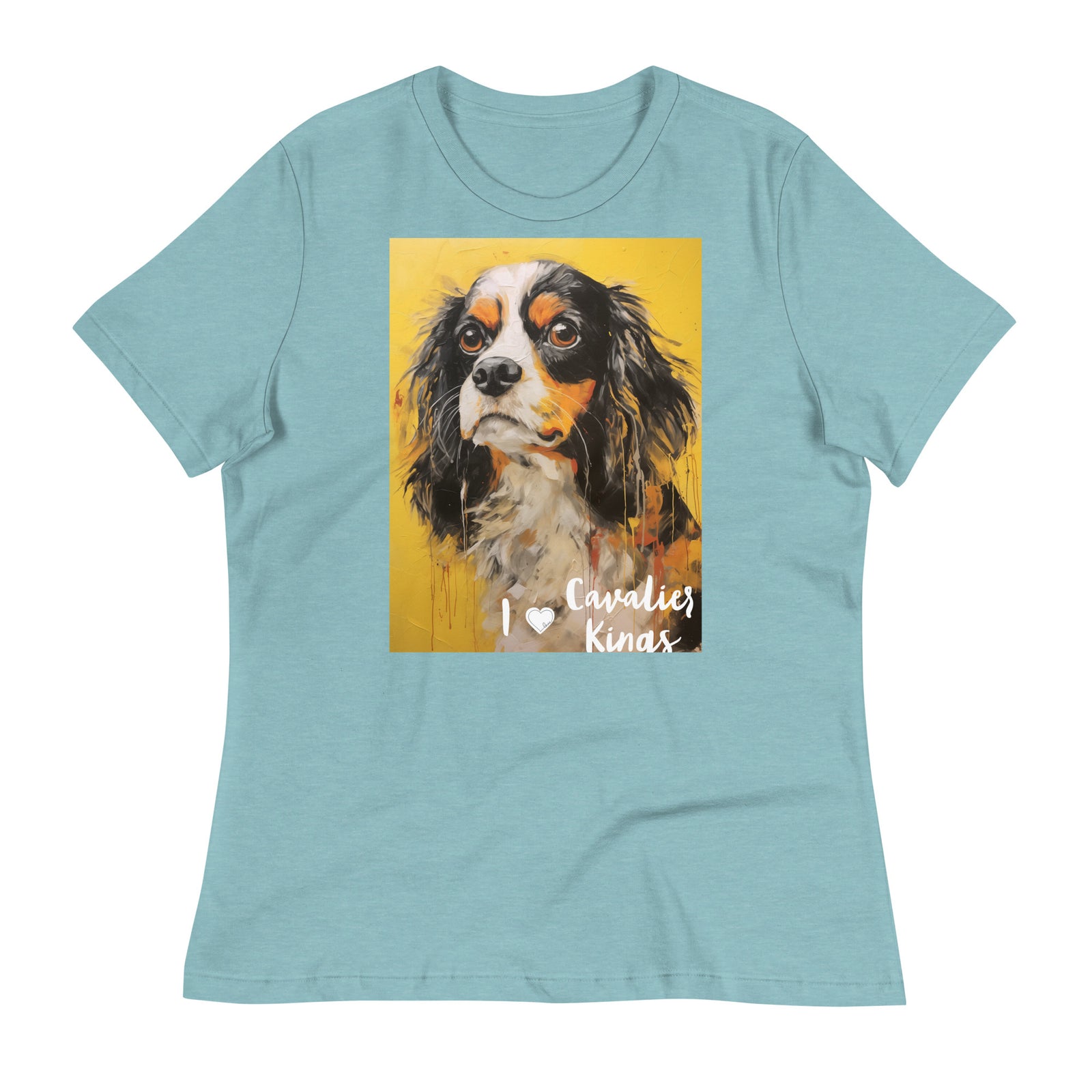 Women's Relaxed T-Shirt - I ❤ Dogs - Cavalier King Charles Spaniel