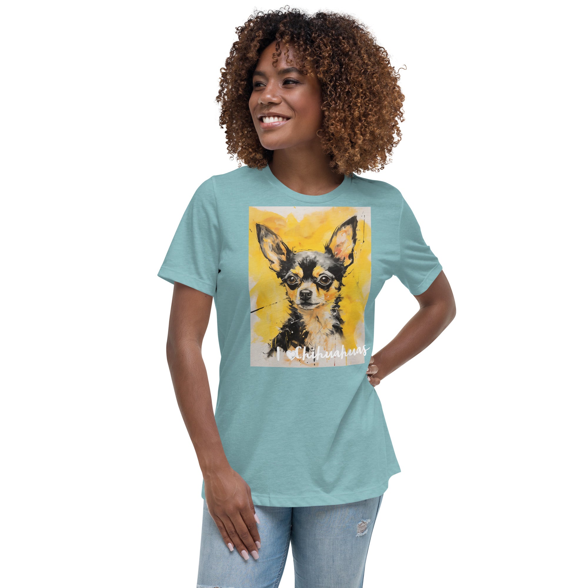 Women's Relaxed T-Shirt - I ❤ Dogs - Chihuahua