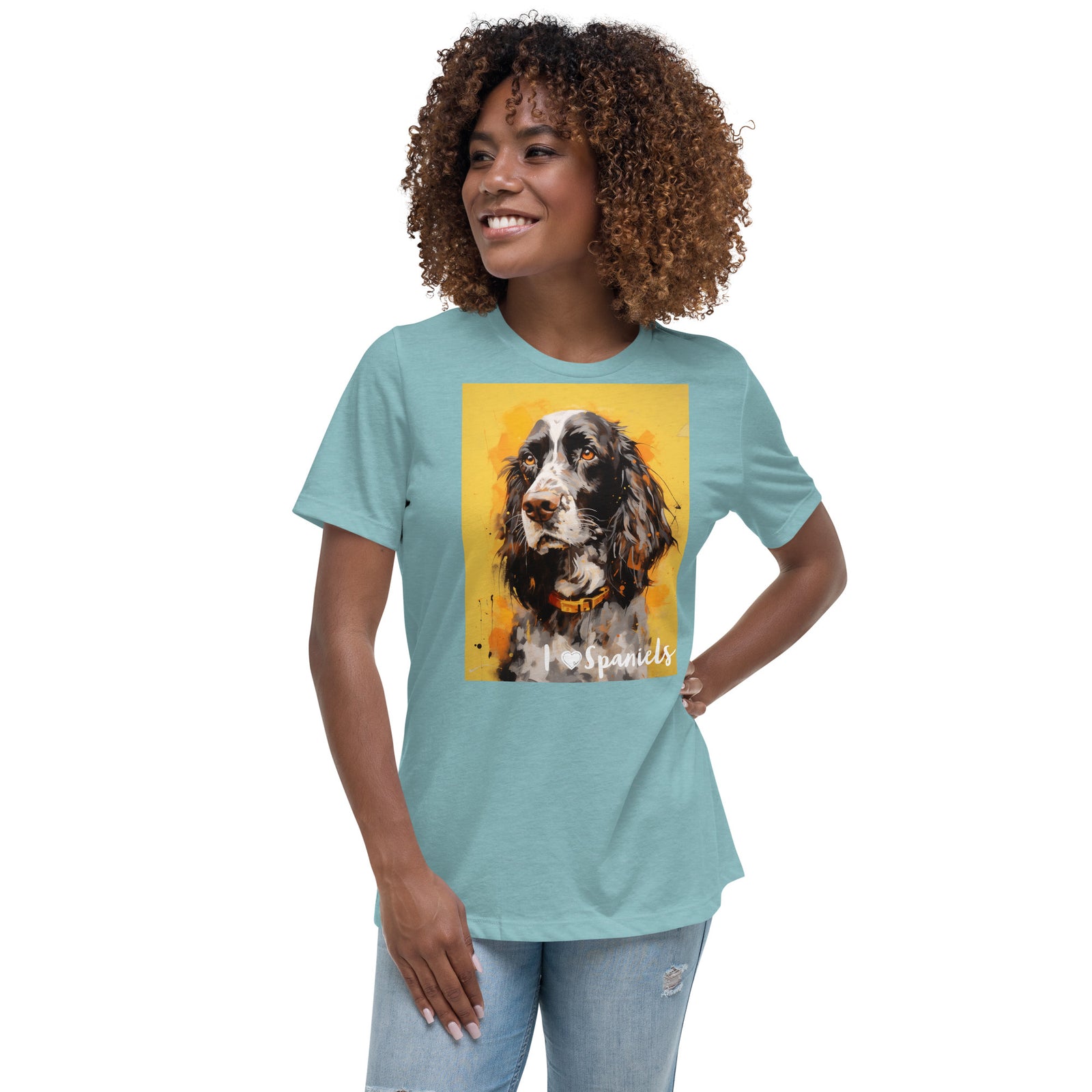 Women's Relaxed T-Shirt - I ❤ Dogs - Cocker Spaniel (American)