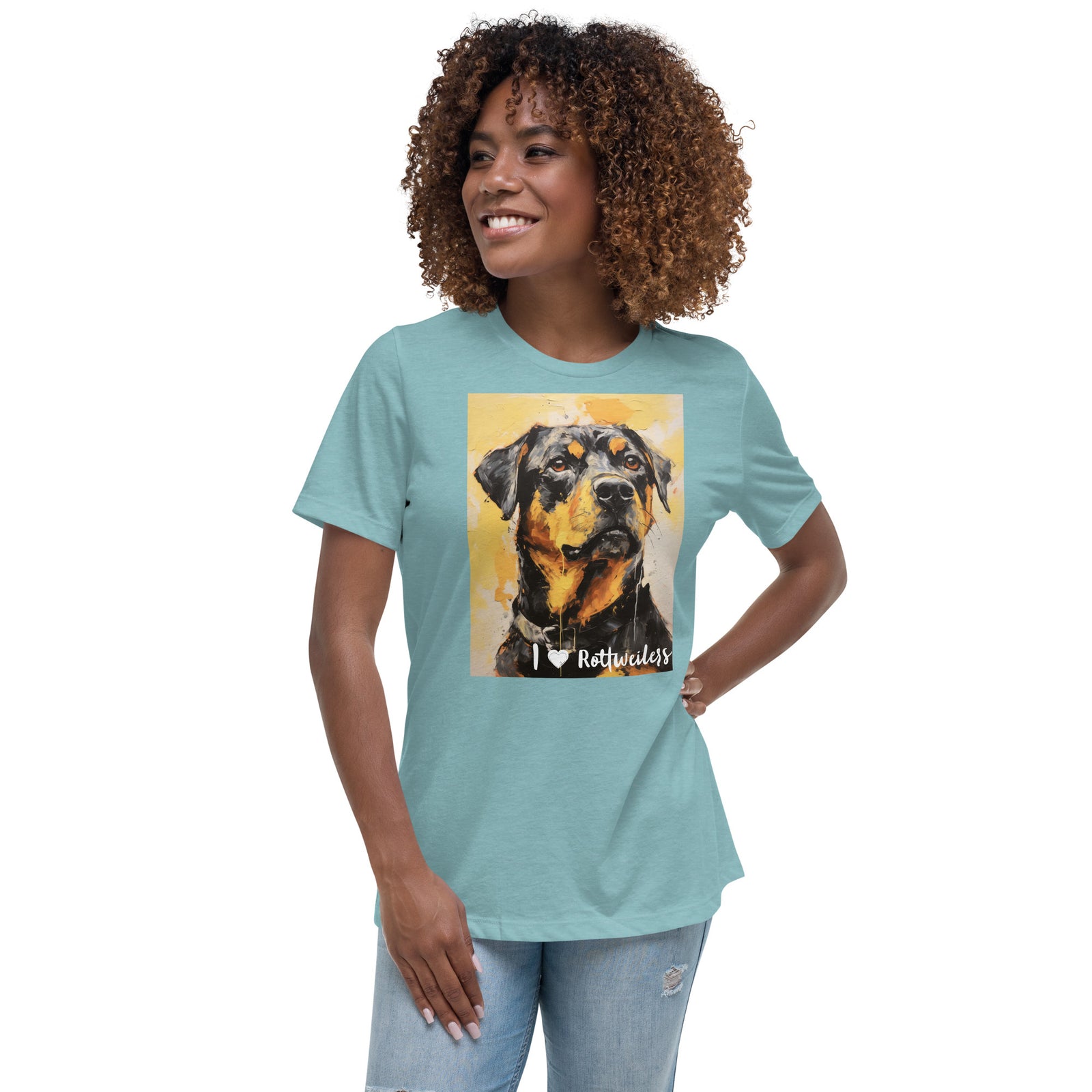 Women's Relaxed T-Shirt - I ❤ Dogs - Rottweiler