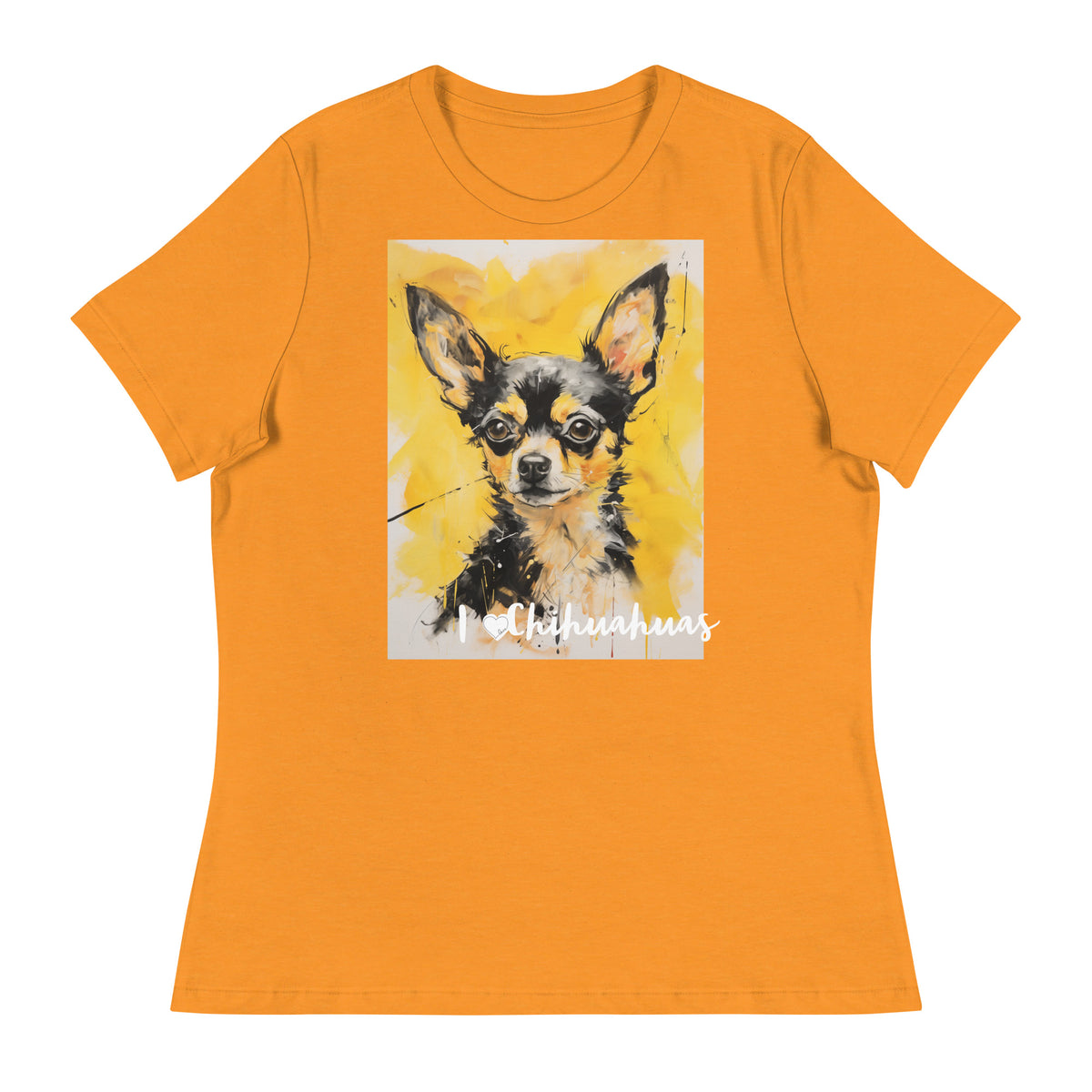 Women's Relaxed T-Shirt - I ❤ Dogs - Chihuahua
