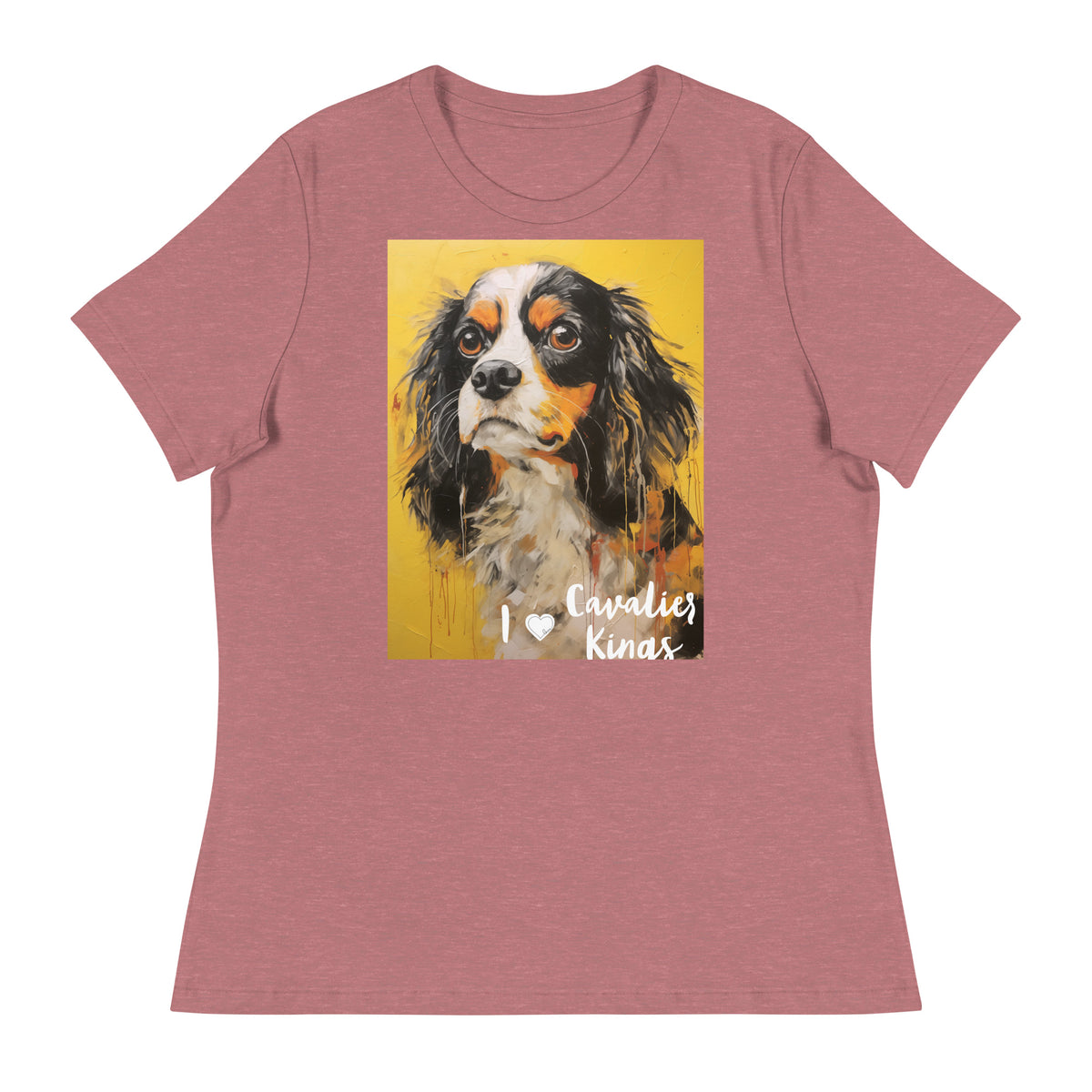 Women's Relaxed T-Shirt - I ❤ Dogs - Cavalier King Charles Spaniel