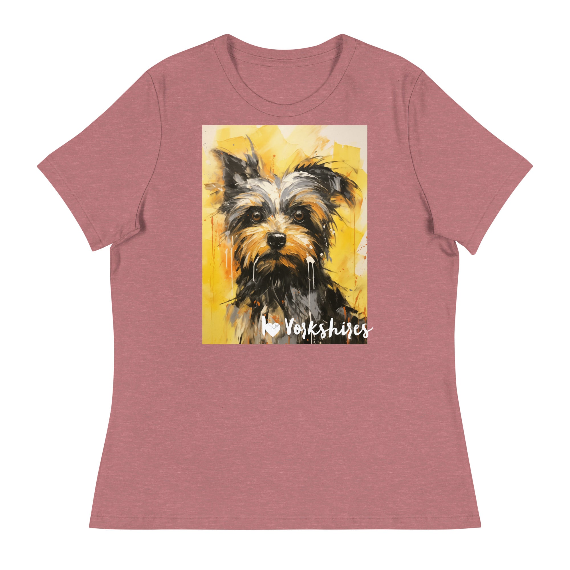 Women's Relaxed T-Shirt - I ❤ Dogs - Yorkshire Terrier