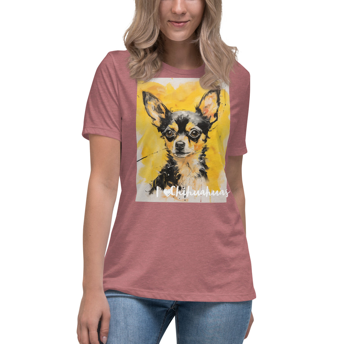 Women's Relaxed T-Shirt - I ❤ Dogs - Chihuahua