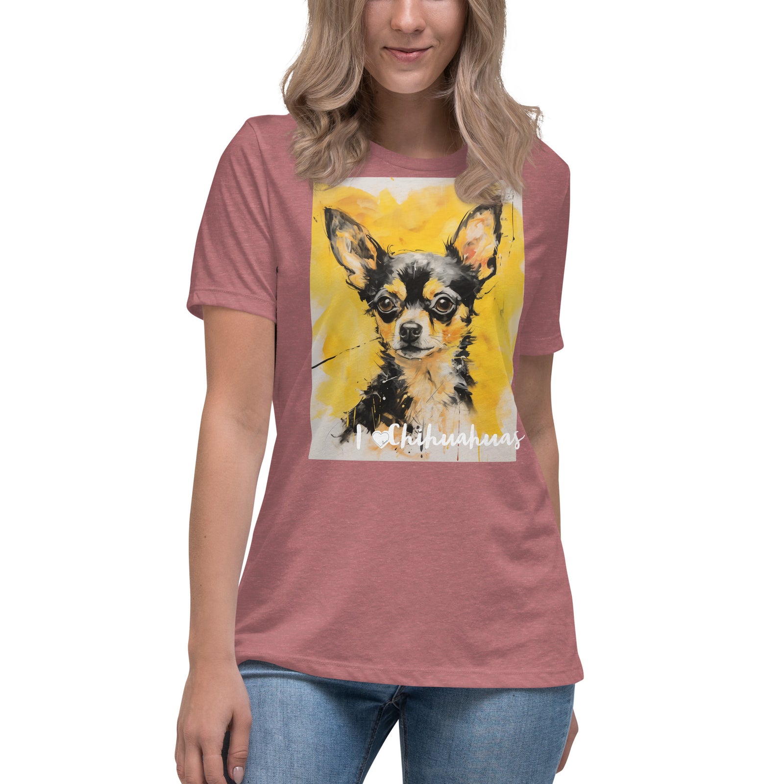 Women's Relaxed T-Shirt - I ❤ Dogs - Chihuahua
