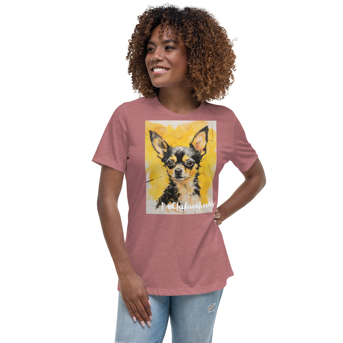 Women's Relaxed T-Shirt - I ❤ Dogs - Chihuahua