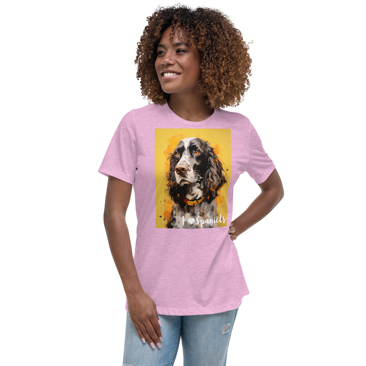 Women's Relaxed T-Shirt - I ❤ Dogs - Cocker Spaniel (American)