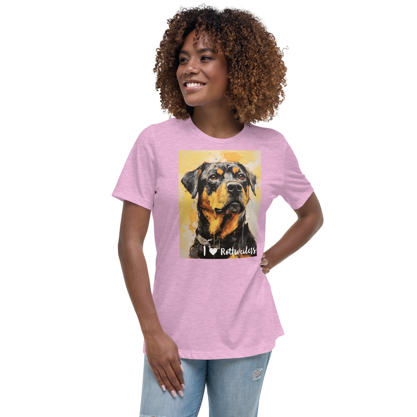 Women's Relaxed T-Shirt - I ❤ Dogs - Rottweiler