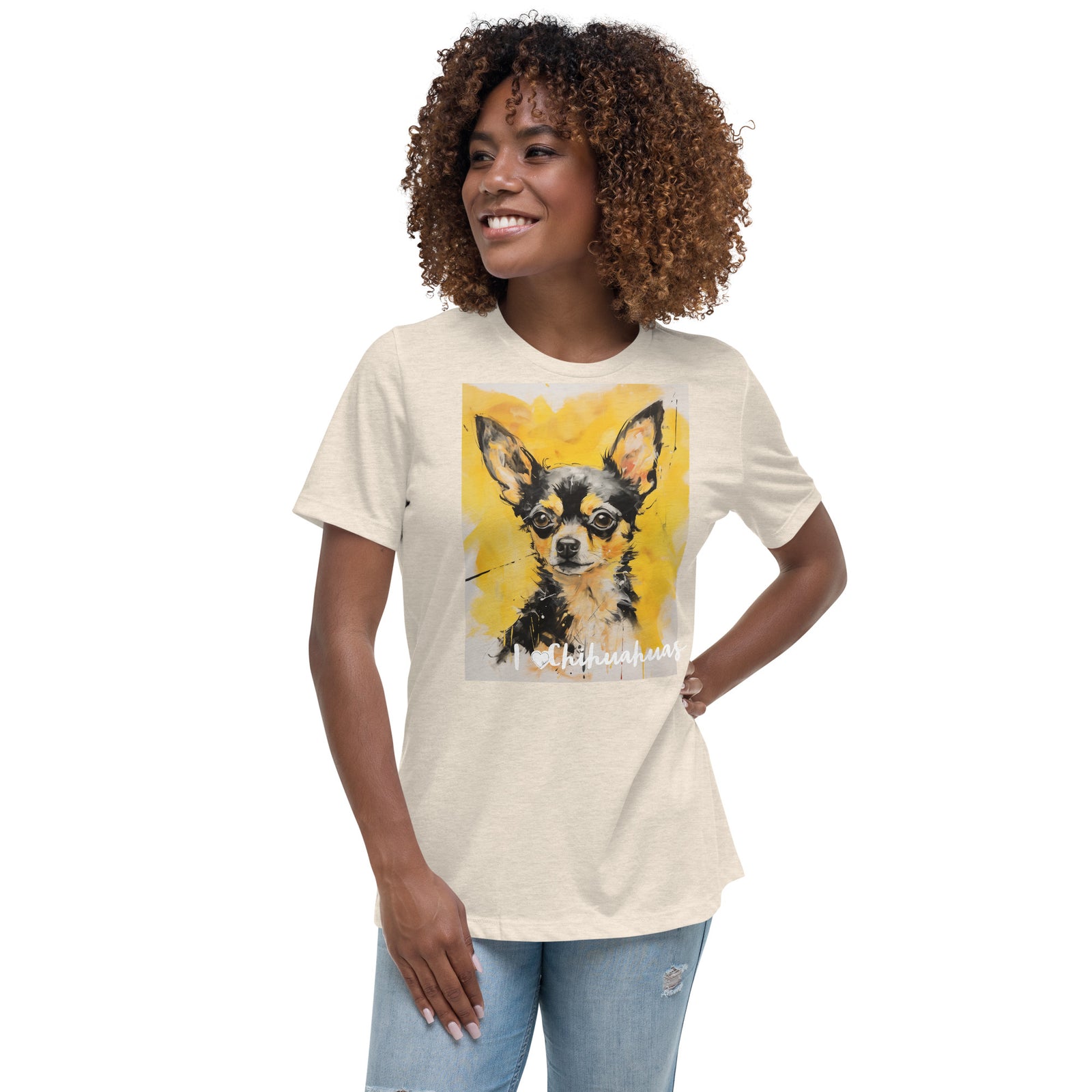 Women's Relaxed T-Shirt - I ❤ Dogs - Chihuahua