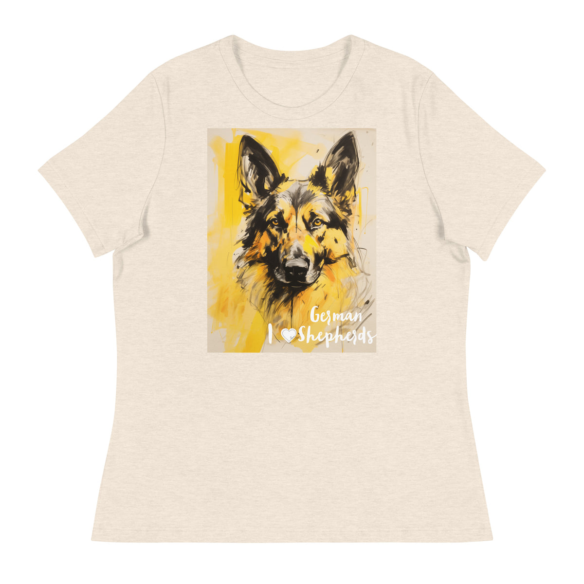 Women's Relaxed T-Shirt - I ❤ Dogs - German Shepherd