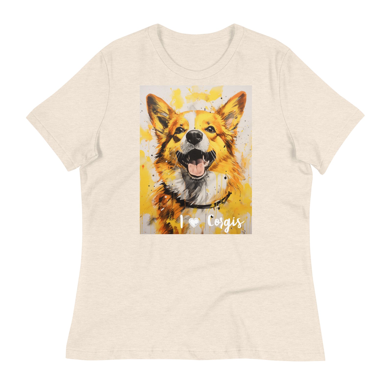 Women's Relaxed T-Shirt - I ❤ Dogs - Pembroke Welsh Corgi