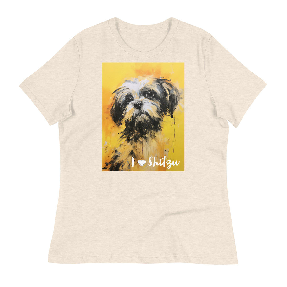 Women's Relaxed T-Shirt - I ❤ Dogs - Shih Tzu
