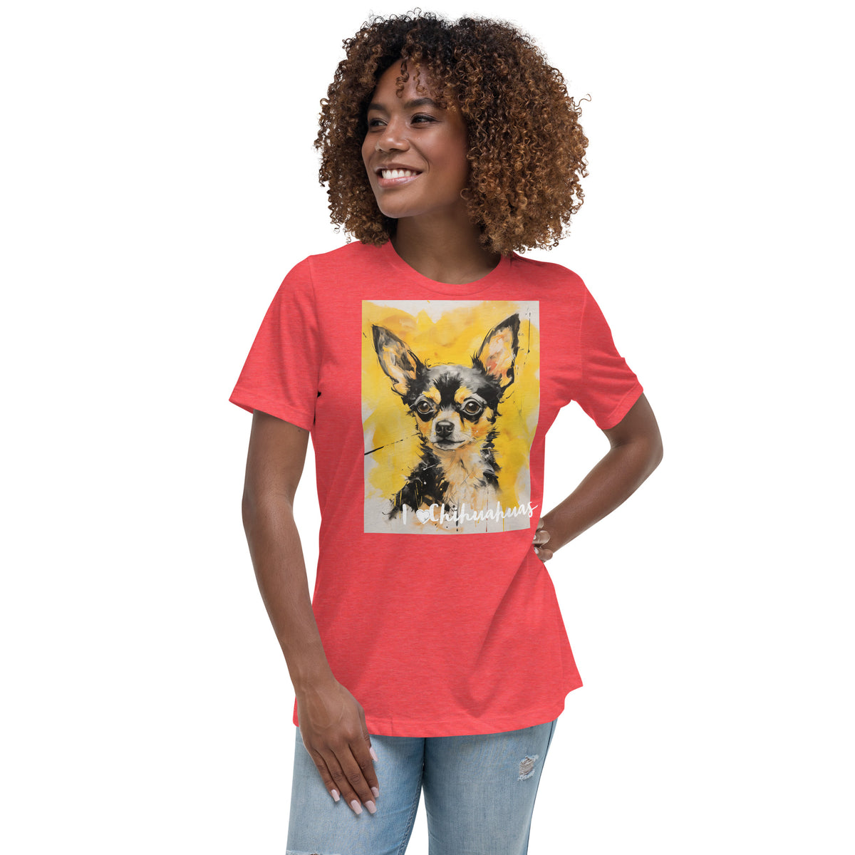 Women's Relaxed T-Shirt - I ❤ Dogs - Chihuahua