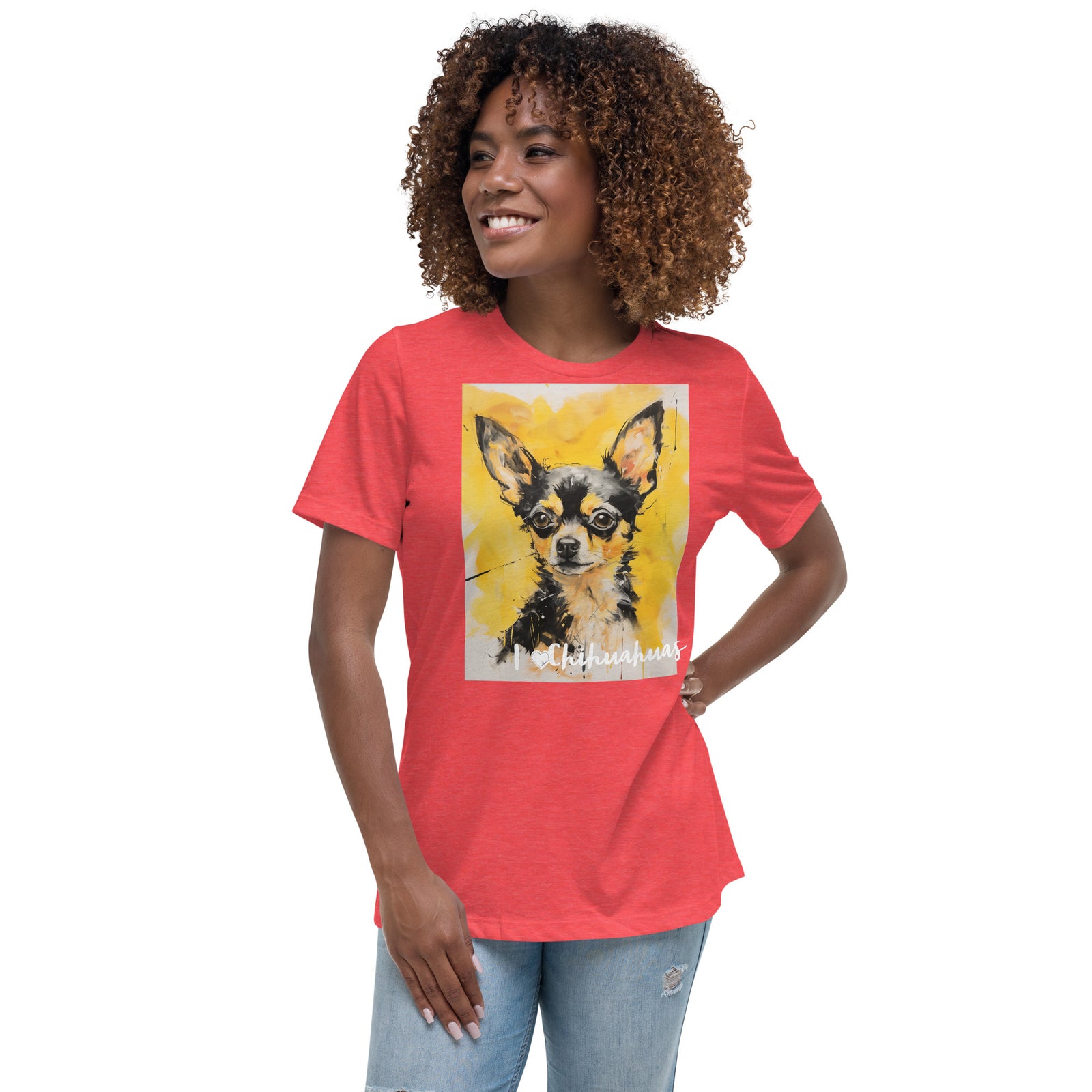 Women's Relaxed T-Shirt - I ❤ Dogs - Chihuahua
